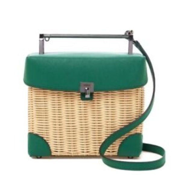 Botkier Handbags - Botkier Lennox  Lunchbox leather/wicker